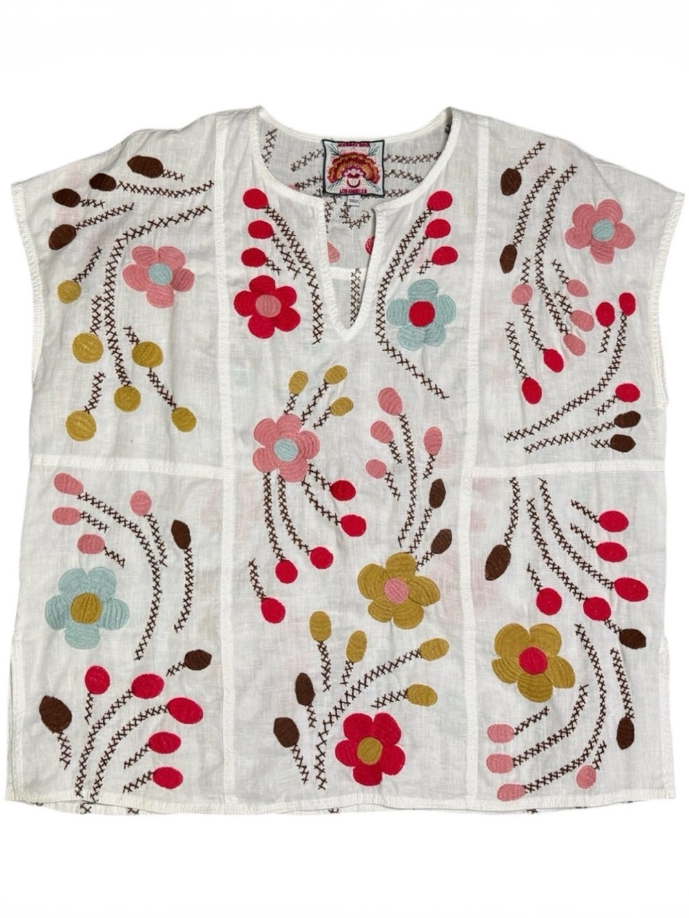 Johnny Was Linen Top - Picture 5 of 7